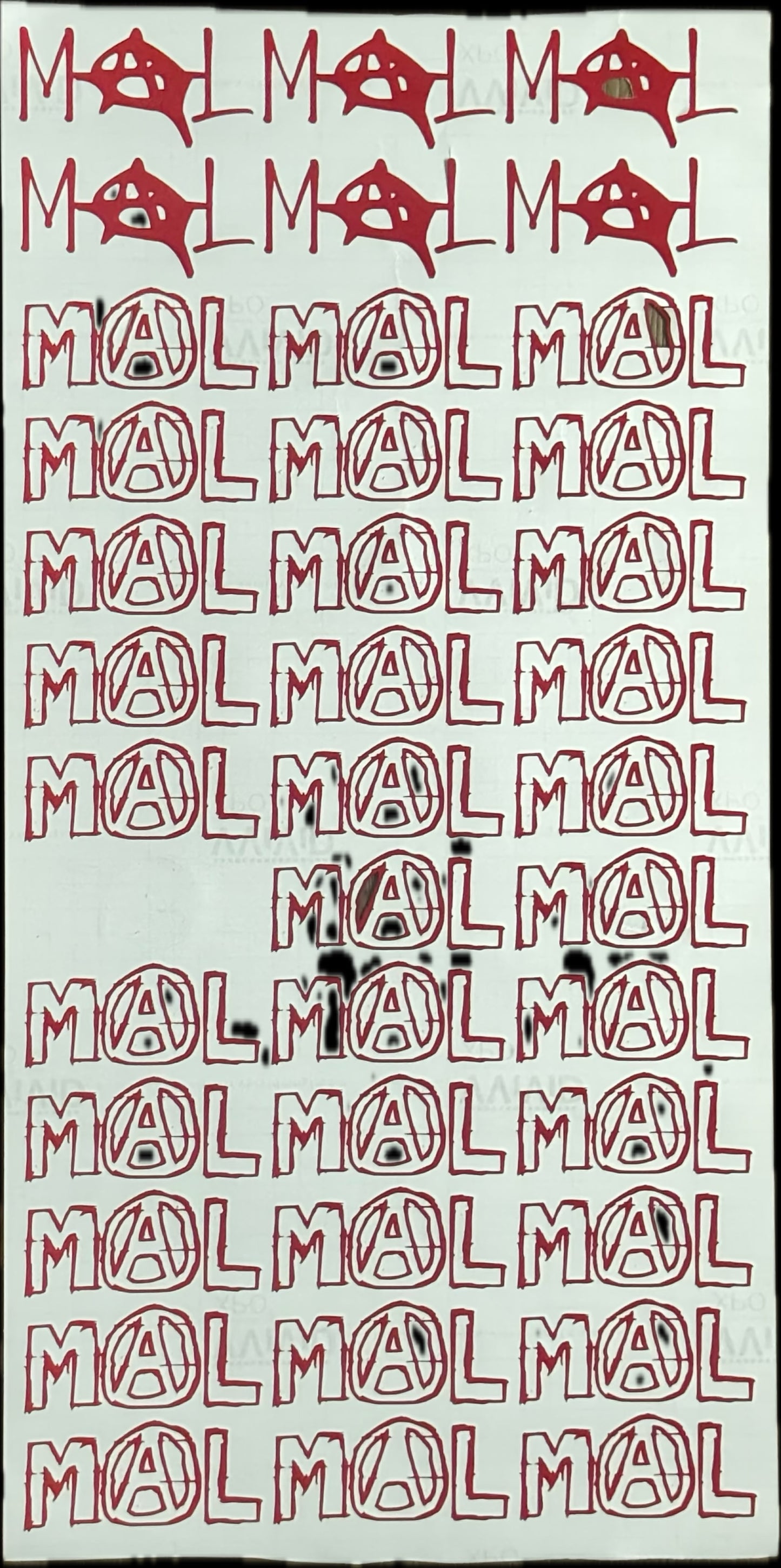 MAL STICKER PACK 9