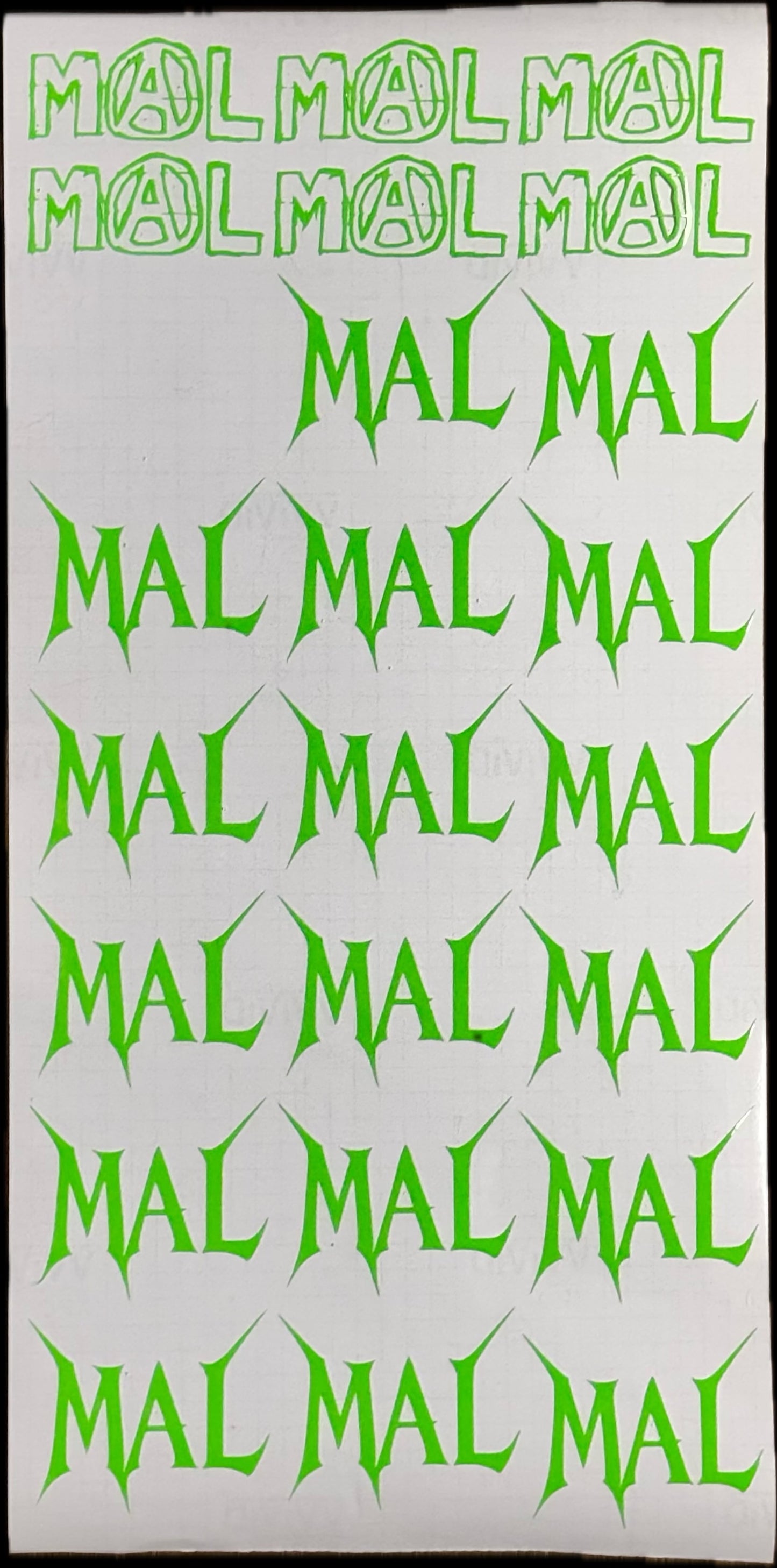 MAL STICKER PACK 6