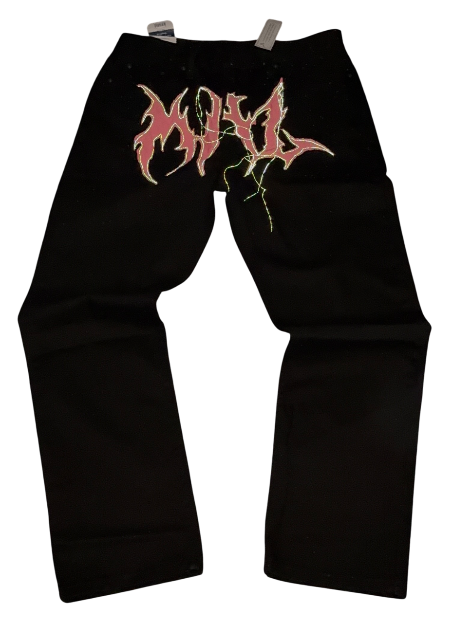 LOGO JEANS (REFLECTIVE STITCHING)