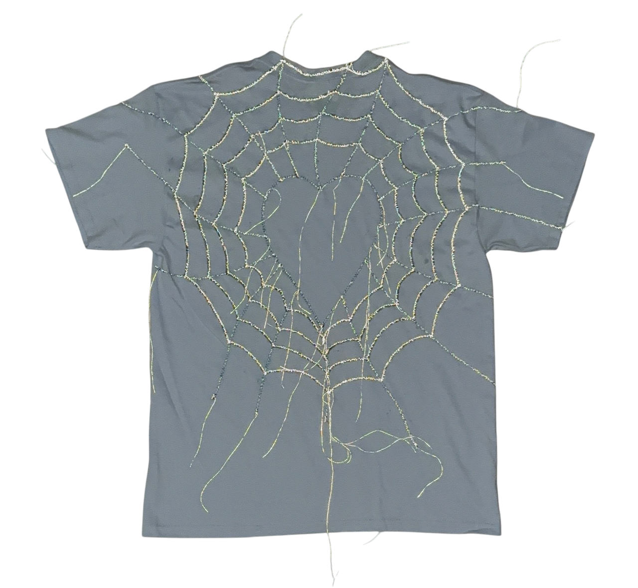 spider web stitching ( reflective thread )