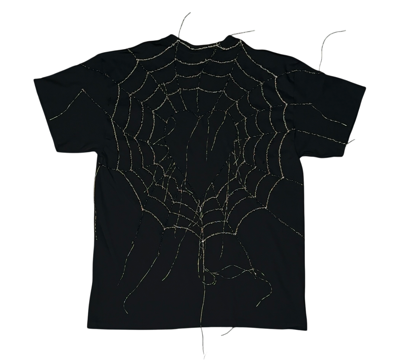 spider web stitching ( reflective thread )